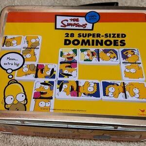 28 Super-Sized Dominoes - Yellow Collector Tin